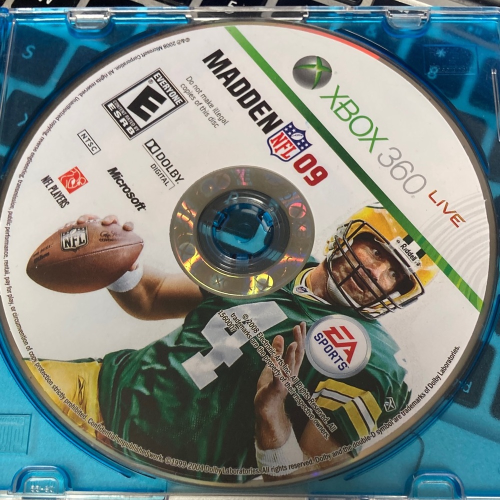 Microsoft Xbox 360 Madden NFL 09 Game Disc